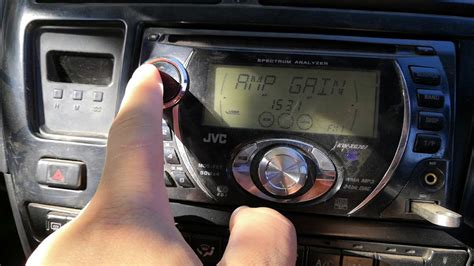 Настройка басов на автомагнитоле JVC