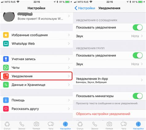 Настройка звонка через приложение WhatsApp на iPhone