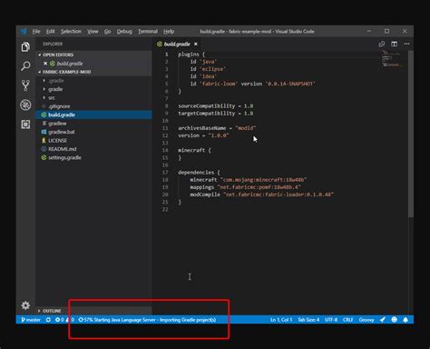 Настройка проекта в Fabric