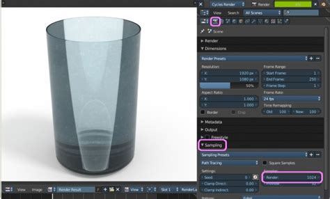 Настройка прозрачности в Blender