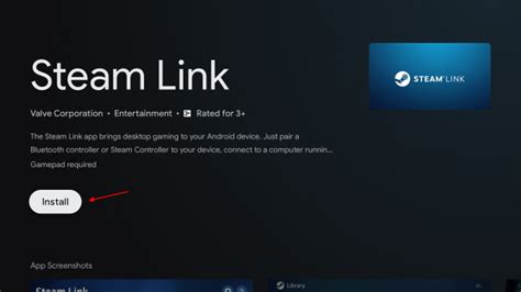 Настройка Steam Link на телевизоре