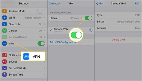 Настройка VPN на iPhone 6