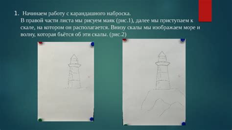 Начните с карандашного наброска основных элементов