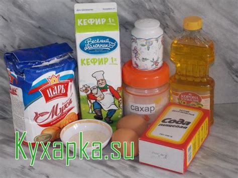 Необходимые ингредиенты для оладушек