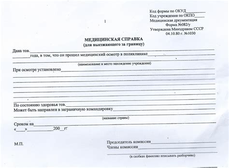 Необходимые справки и бланки: