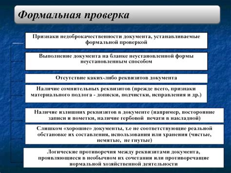 Неофициальные методы проверки документа