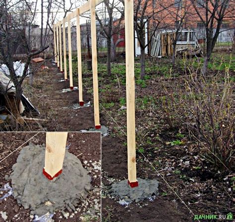 Неправильная установка столбов