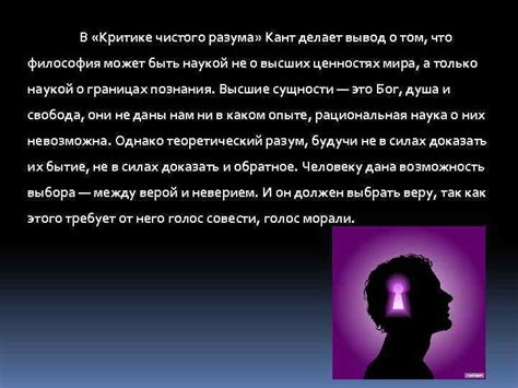 Непреложные идеи в критике чистого разума