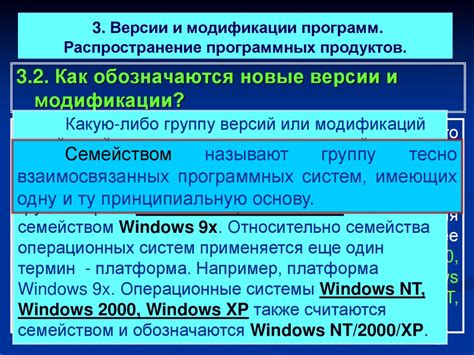 Новые версии и модификации