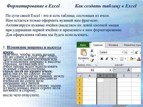 Обзор программы Excel