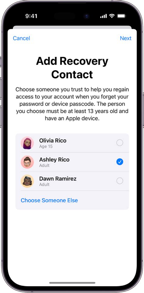 Обратитесь к службе поддержки Apple