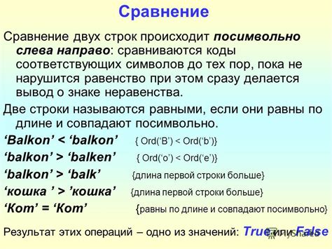 Общая информация о знаке неравенства