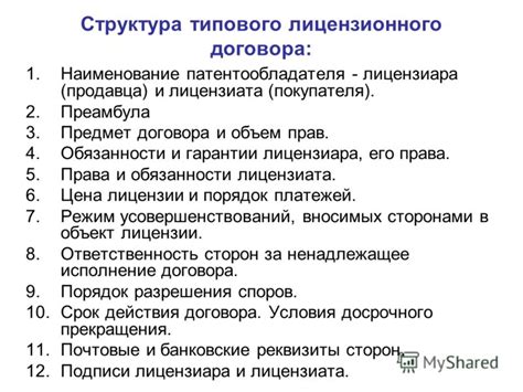 Обязанности и права лицензиата