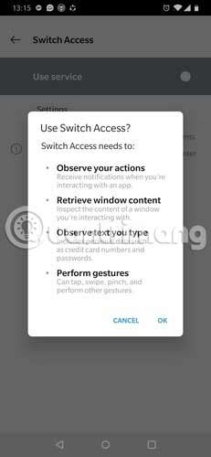 Ограничения при удалении switch access на Xiaomi