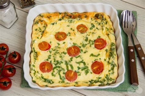 Омлет с сыром в духовке