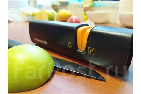 Описание и особенности точилки для ножей Fiskars