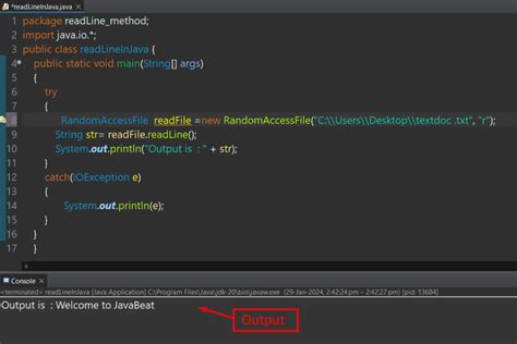 Описание метода readline в Java