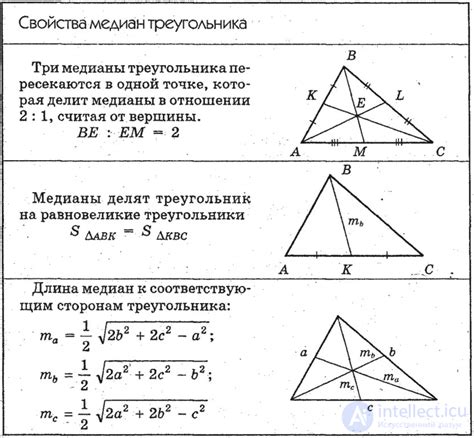 Определение медианы и ее свойства