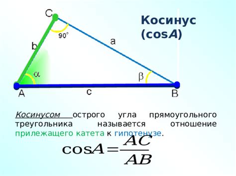 Определение понятия cos