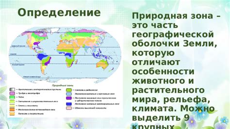 Определение природных зон: