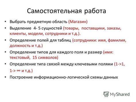 Определение сущностей и полей для синхронизации