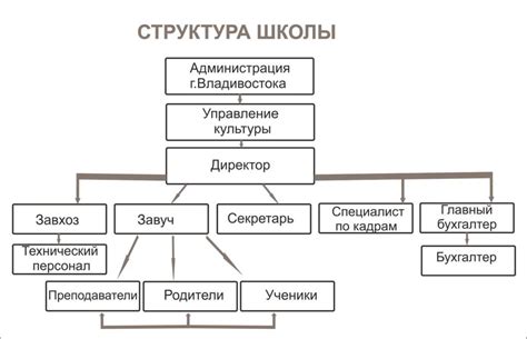 Организационная структура школы и руководство персоналом