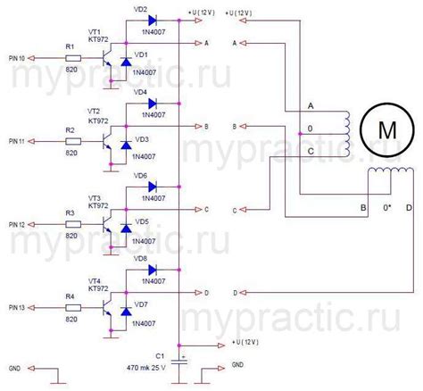 Основные команды Arduino для управления шаговым двигателем