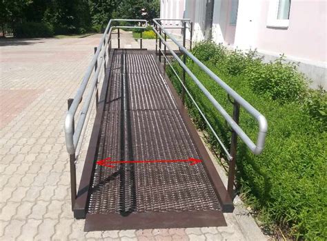 Основные конструктивные элементы пандуса для инвалидов