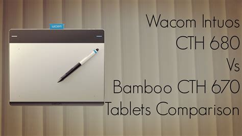 Основные настройки Bamboo CTH 670