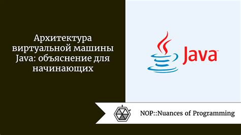 Основные понятия виртуальной машины Java