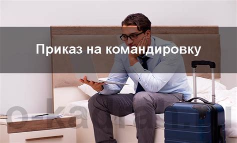 Основные правила оформления приказа на командировку