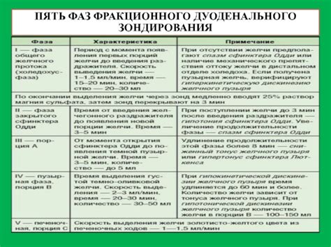 Основные правила перед процедурой дуоденального зондирования