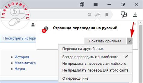 Основы настройки переводчика в Яндекс Браузере