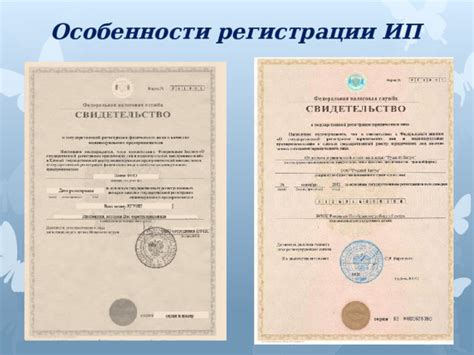 Особенности процесса регистрации ИП