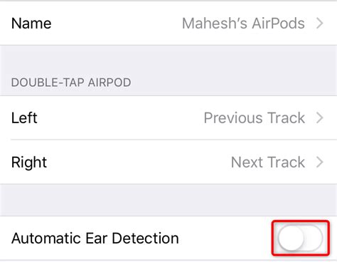 Отключите Siri через AirPods настройки