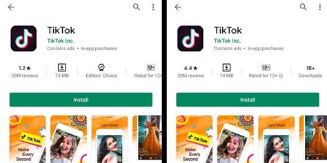 Откройте Google Play Store и найдите приложение Тик Ток