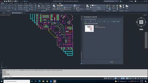 Открытие программы AutoCAD 2022