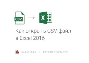 Открытие CSV-файла в Excel