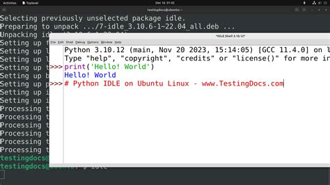 Открытие Python Idle