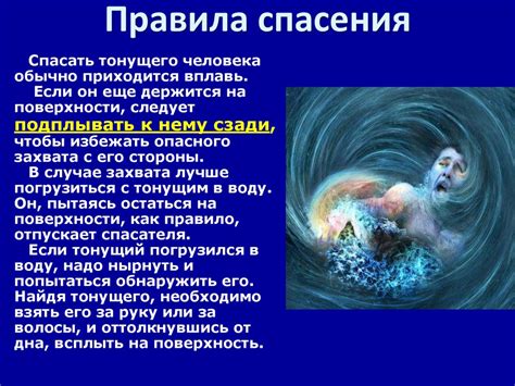Отображение тонущего человека