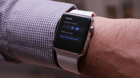 Отправка сообщений и постов с помощью Apple Watch