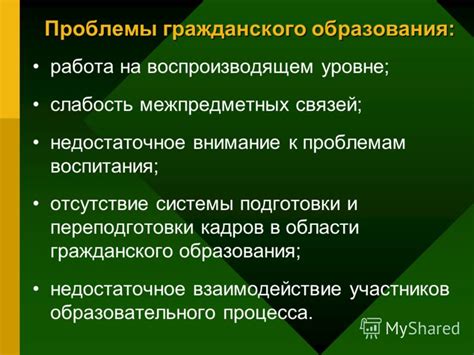 Отсутствие гражданского образования