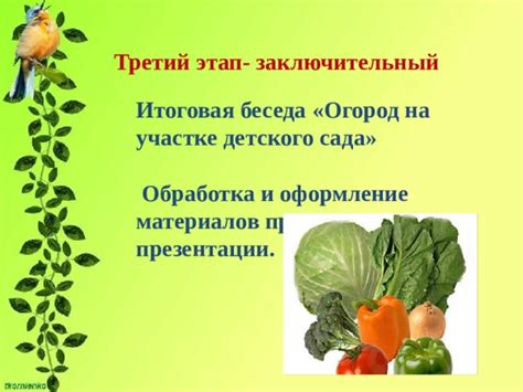 Оформление и итоговая обработка