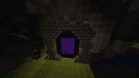Оформление портала в ад Minecraft