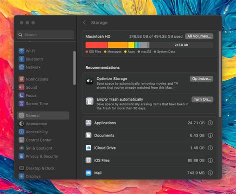 Оцените доступное пространство на своем Mac