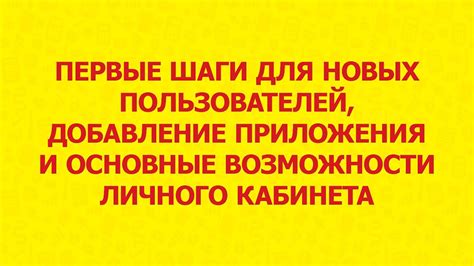 Первые шаги и основные возможности