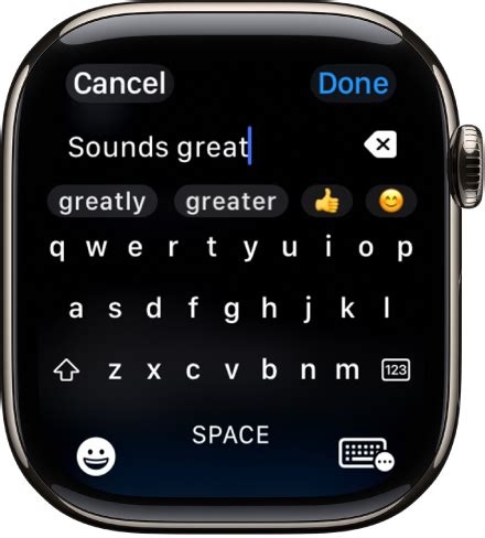 Перевод текста на Apple Watch