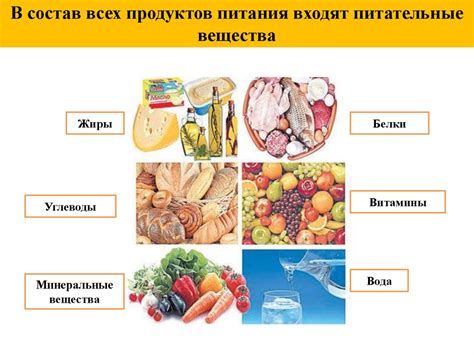 Питательные вещества в составе кефира