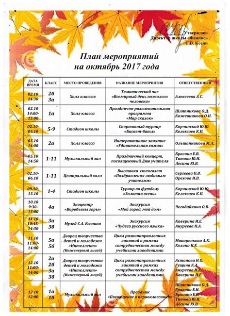 План мероприятий на август для всей семьи