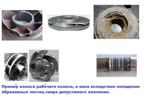 Повышение износа деталей насоса